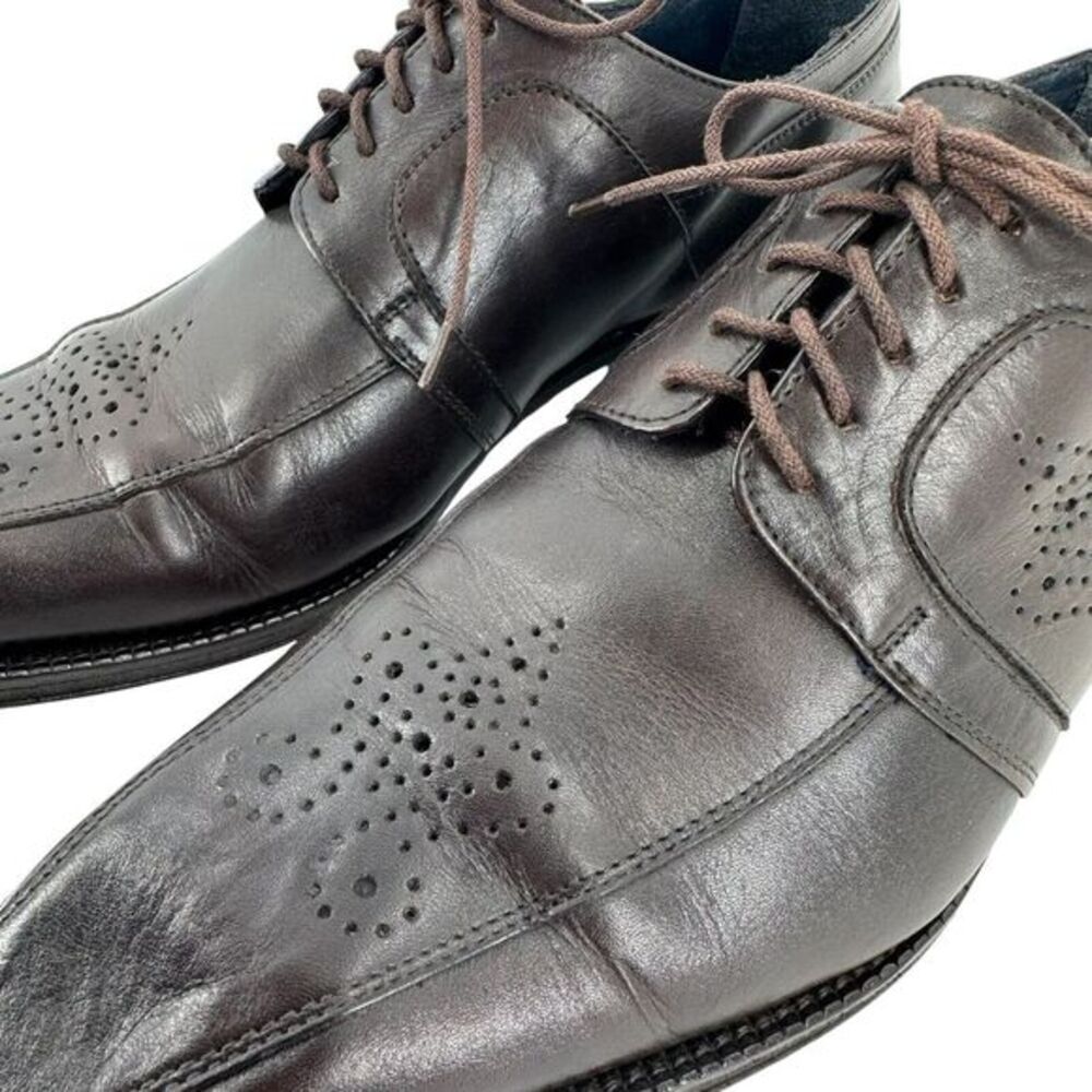 Messico "Cristiano" Leather Wing Tip Cap Toe Lace Up Brown Oxford Men Sz‎ 10.5 D